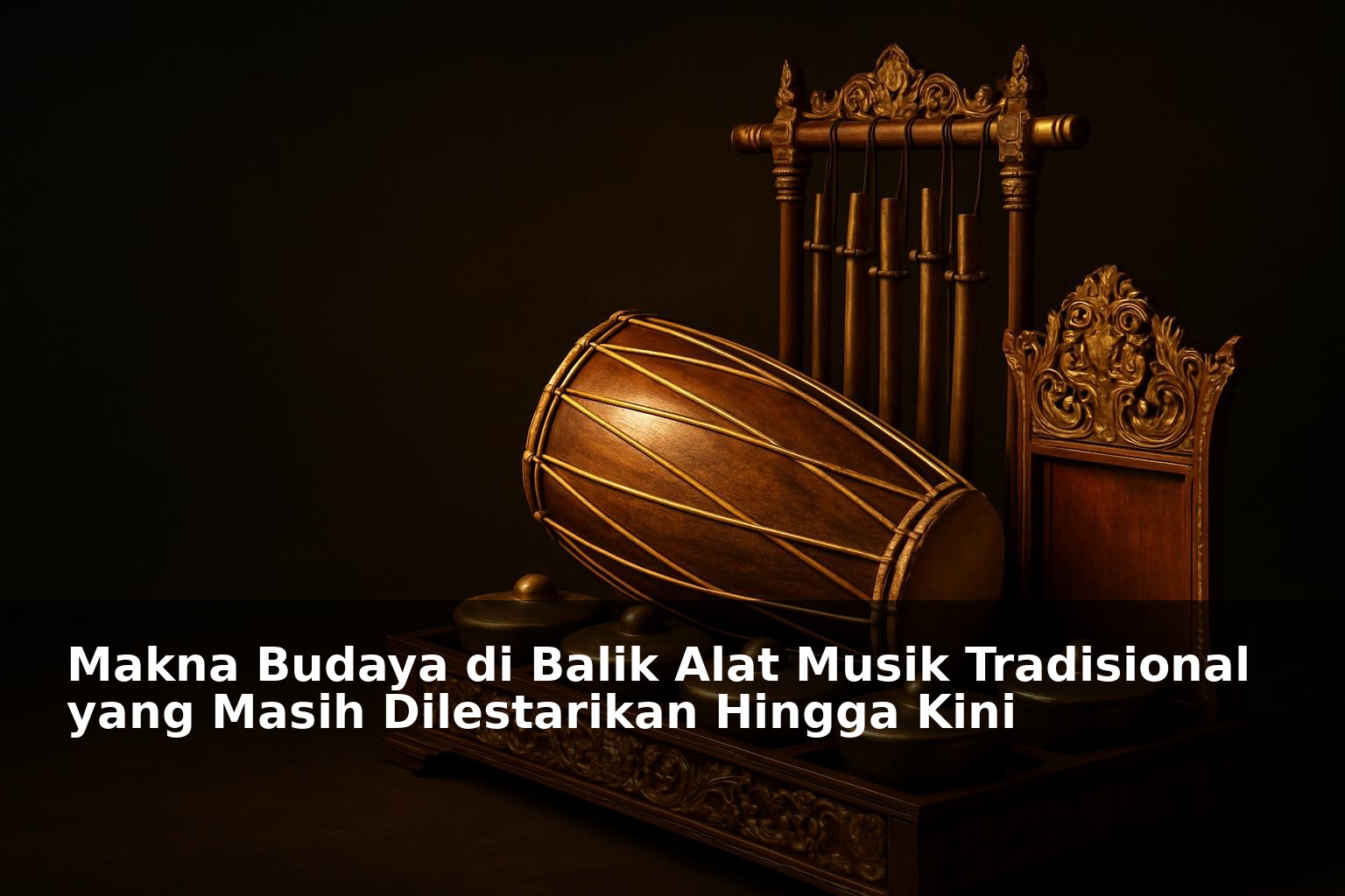 Alat musik tradisional Indonesia dengan latar budaya khas
